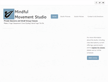 Tablet Screenshot of mindfulmovementstudio.com